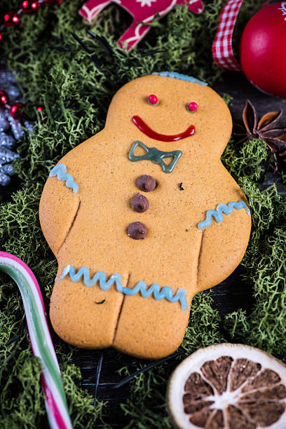 istock Christmas decoration on wooden background 486183312