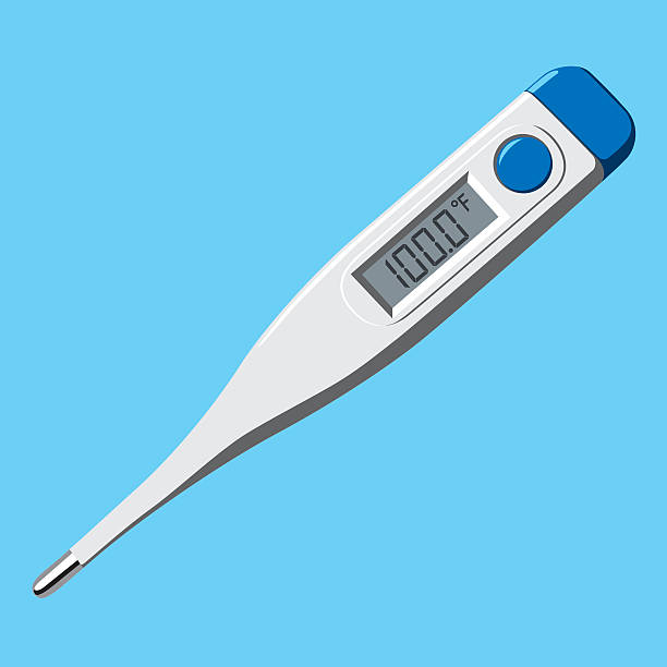 Digital Thermometer Stock Illustration - Download Image Now