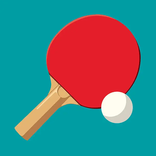 Vector illustration of Ping-pong