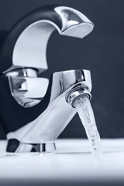 istock Tap with flowing water. 486196460
