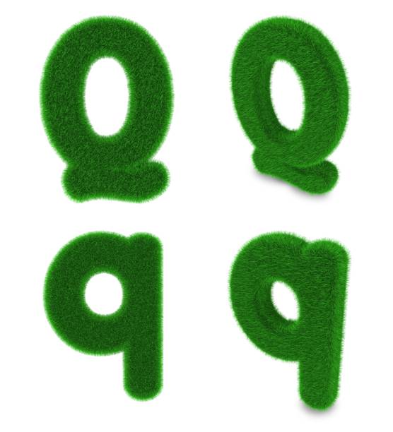 istock Letter Q made of grass 486200417