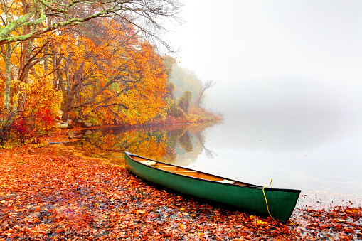 Beautiful autumn colors in the small village of Sandwich on the Cape Cod region of Massachusetts