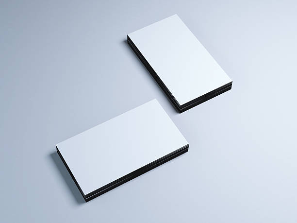 istock Two stacks of business cards 486202106