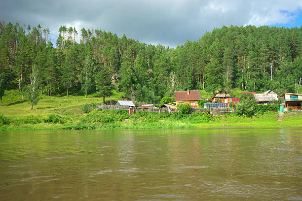 Rock wall on the river Ai, Chelyabinsk region, Bashkiria.