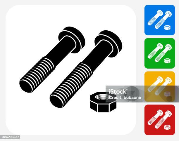 Drawing Baut Vector Desain Grafis Datar Ikon Mur Dan Baut Ilustrasi Stok - Unduh Gambar ...