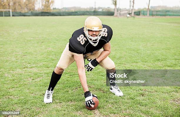 American Football Player Stock Photo - Download Image Now - Adult, Adults Only, American Football - Ball