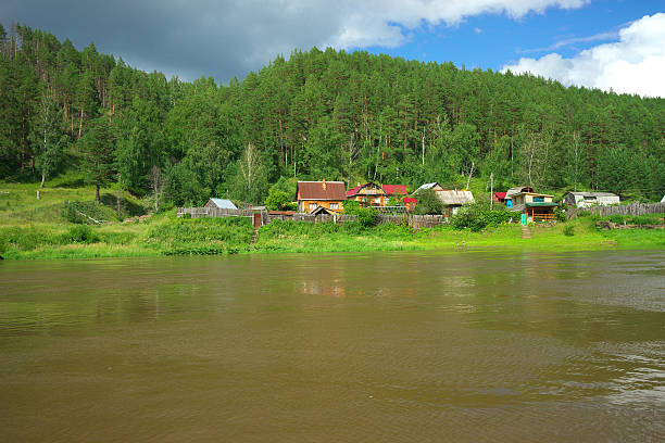 Rock wall on the river Ai, Chelyabinsk region, Bashkiria.