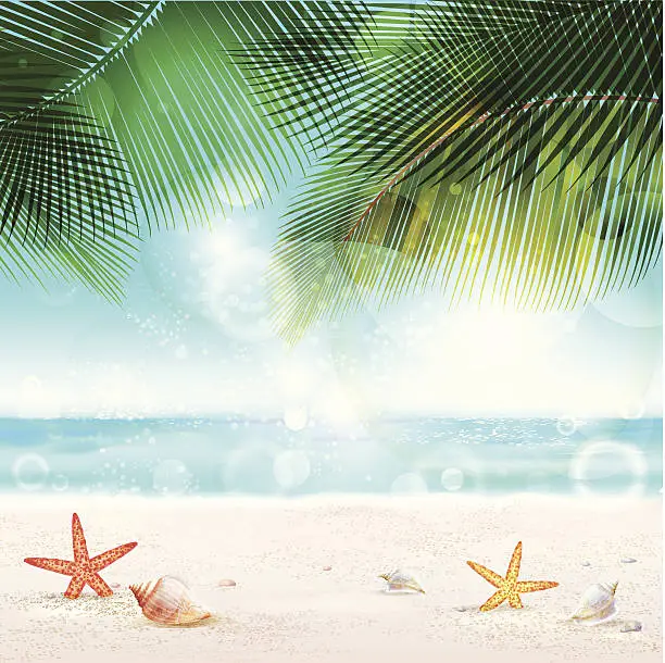 Vector illustration of Tropical Background