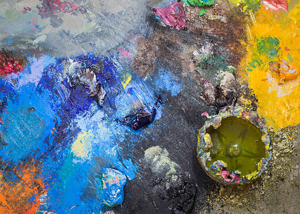 istock oil colors on the palette 486207089