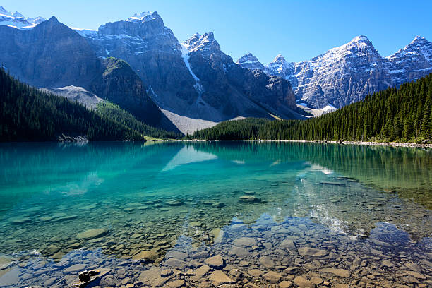 istock Moraine Lake on a mid-summer morning 486211330