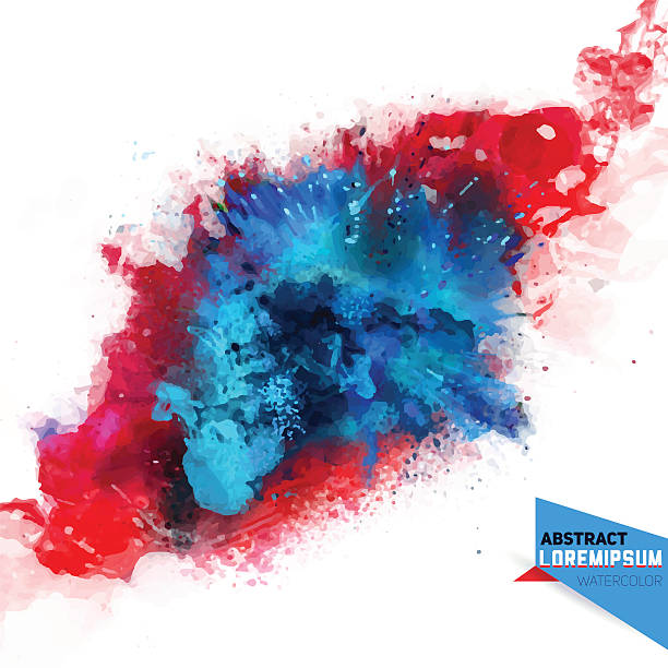 Vector abstraction from a mixture of colors, explosion, color spray Vector abstraction from a mixture of colors, explosion, color spray, fly away, stains with a spray of water colors,the author's work. Holi.Background for banner, poster, identity,card, web design. blue ink splatter stock illustrations