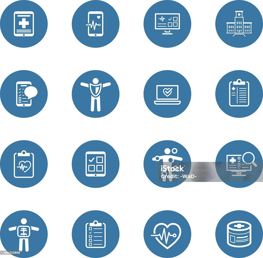 Medical & Health Care Icons Set. Flat Design. Medical & Health Care Icons Set. Flat Design. Isolated Illustration. 2015 stock vector
