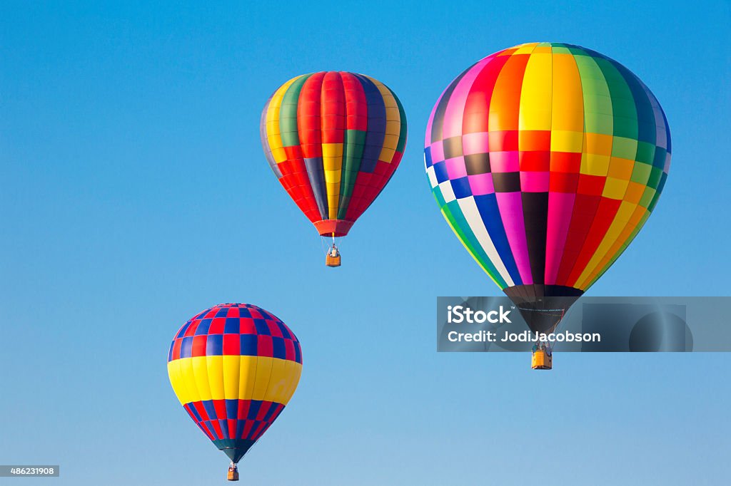Bunt Heißluftballon in einem balloon festival - Lizenzfrei Heißluftballon Stock-Foto