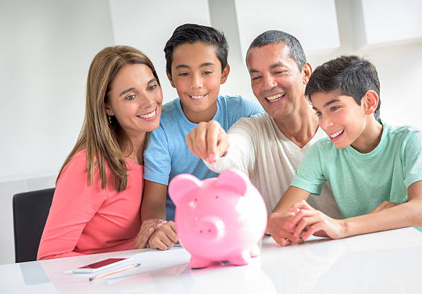 istock Family saving for their kids future 486234662