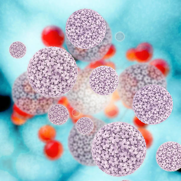 Papilloma virus - 3d rendered illustration stock photo