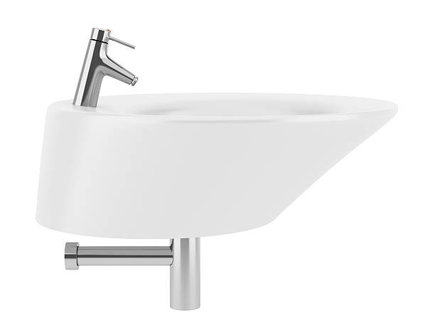 istock ceramic bathroom sink isolated on white background 486236335
