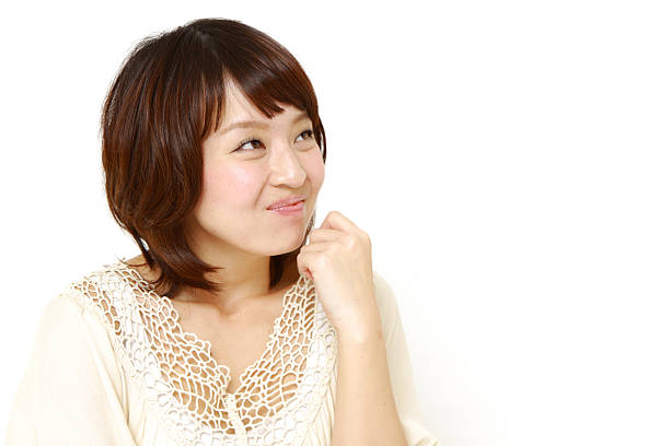 istock Japanese woman dreaming at her future 486238025