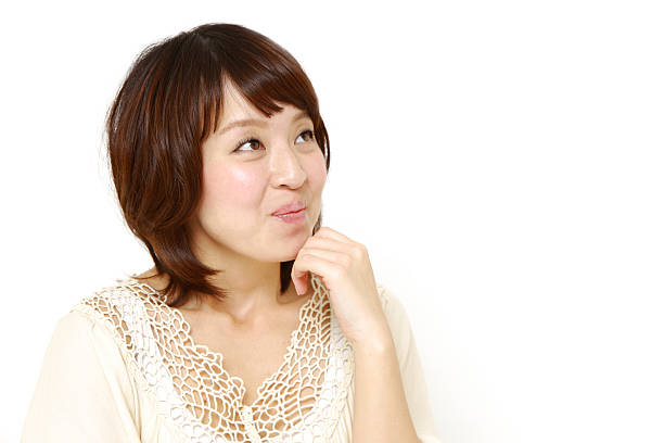 istock Japanese woman dreaming at her future 486238389