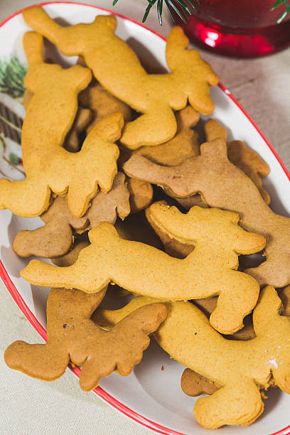 istock Homemade christmas cookies - gingerbread 486242717