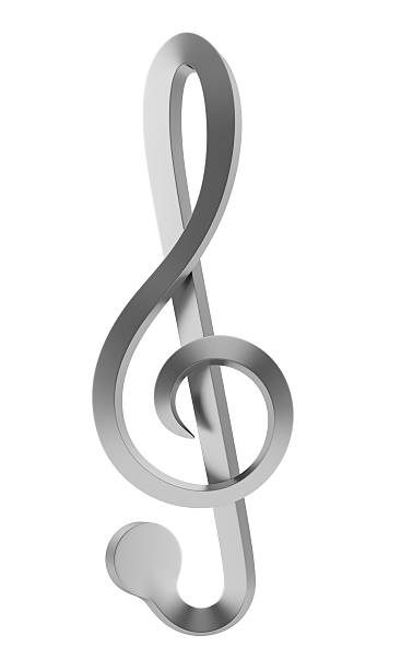 istock metallic treble clef isolated on white background 486242789