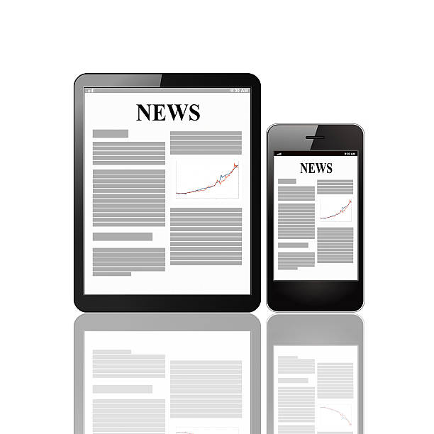 istock Business news on display 486242809