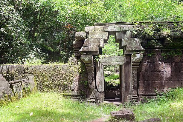 istock old stone city wall in the forest 486247898