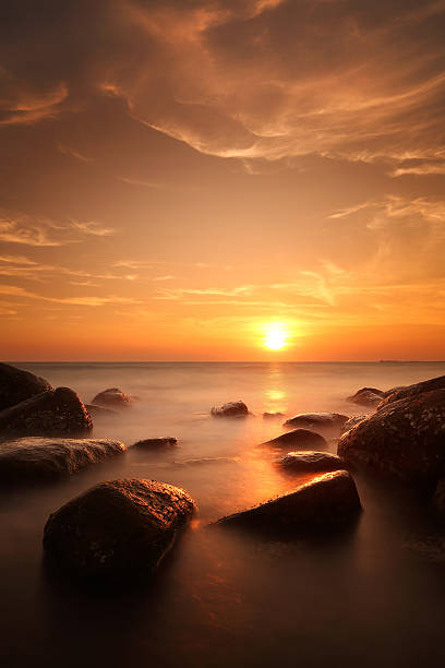 istock Beautiful sunset on Thailand beach 486253638