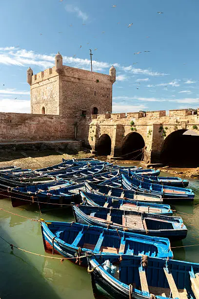 Photo of Essaouira port, Fishermans boats, Morocco, North Africa