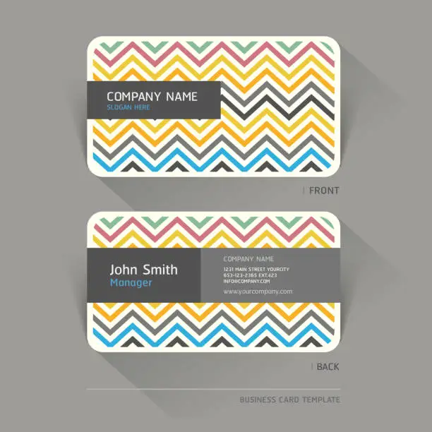 Vector illustration of Business card abstract background.