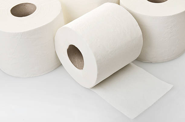 istock Rolls of toilet paper 486259319
