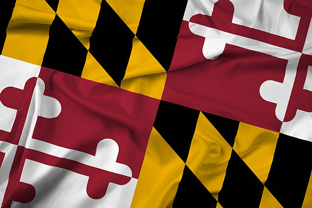 istock Waving Maryland State Flag 486260713