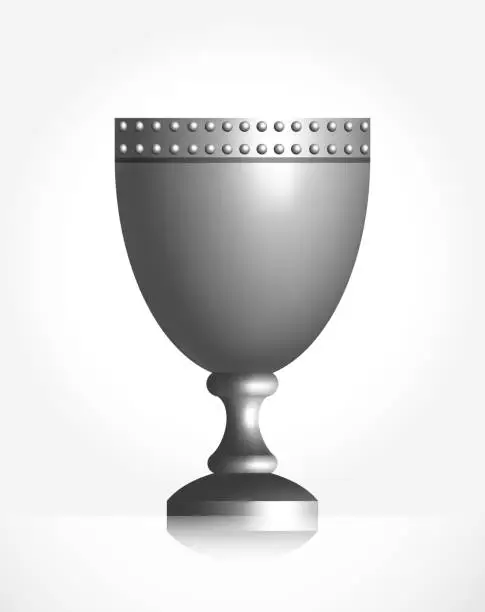 Vector illustration of Silver Goblet Trophy