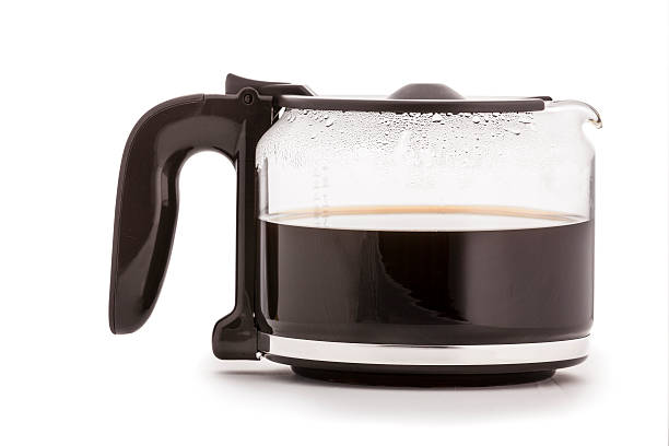 istock Glass Coffee Carafe isolated  with hot coffee 486262177