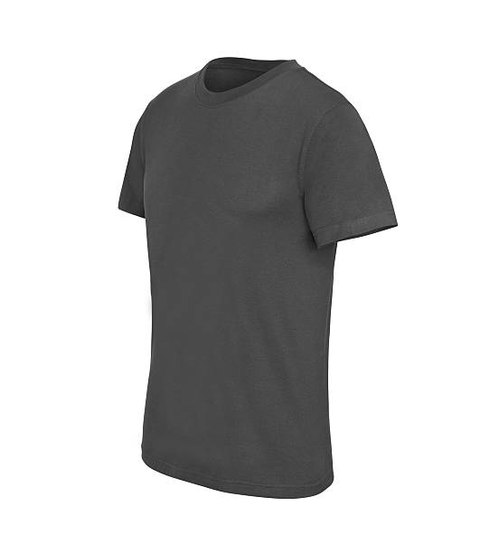 istock Blank melange gray cotton t-shirt 486262876