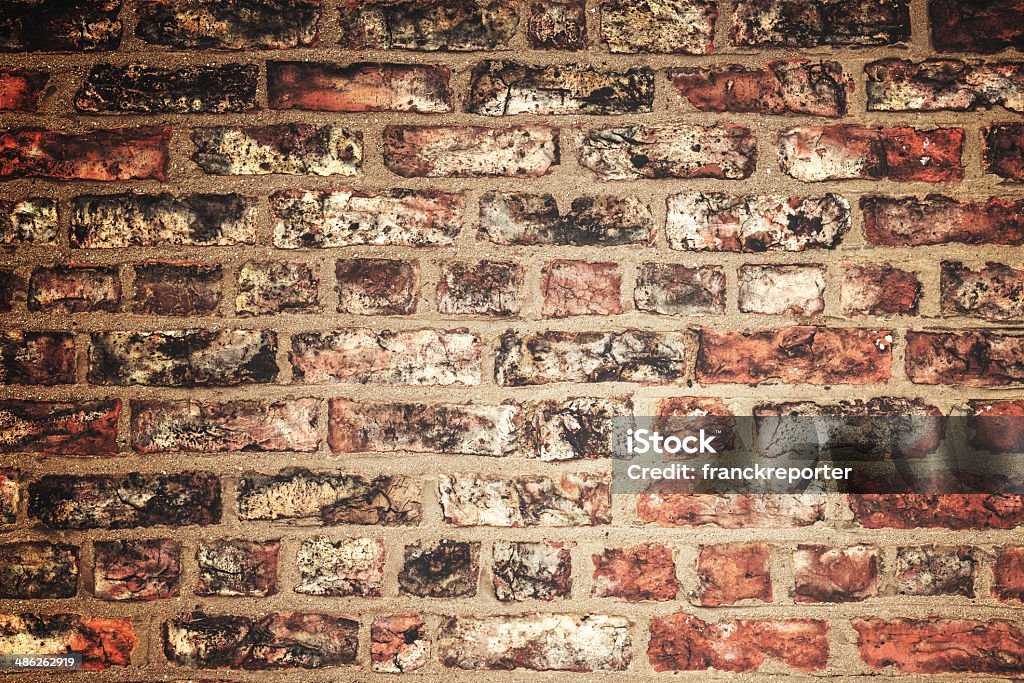 Sin costuras fondo de pared de ladrillo británica - Foto de stock de Agrietado libre de derechos