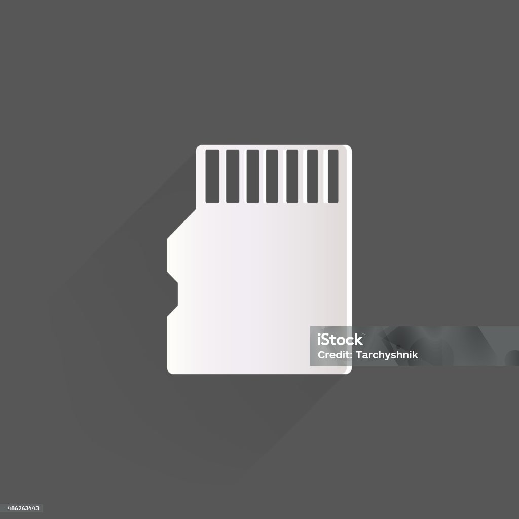 Kompakte memory card-Symbol - Lizenzfrei Computergrafiken Vektorgrafik