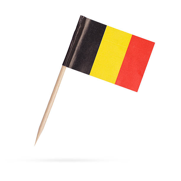 istock Miniature Flag Belgium.Isolated on white background 486264186
