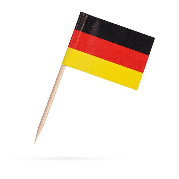 istock Miniature Flag Germany. Isolated on white background 486264192