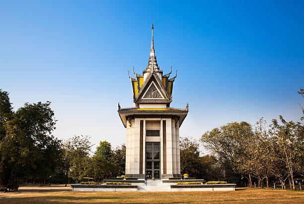 hoeung Ek or The Killing Fields are the sites in Cambodia where large numbers of people were killed by the communist Khmer Rouge during the Cambodian Civil War.