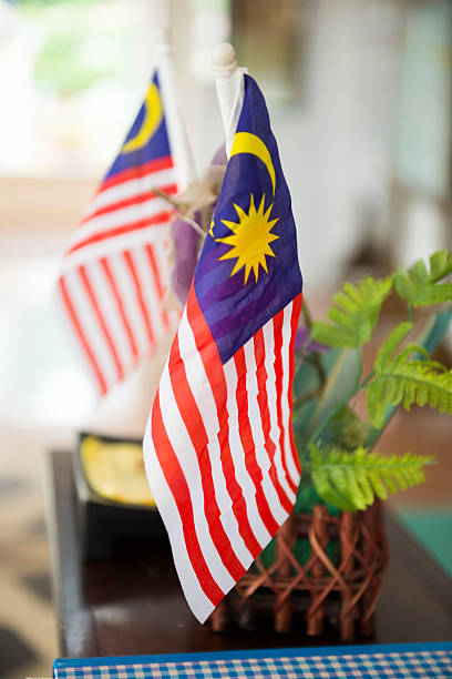 istock small Malaysia flag in building 486267054