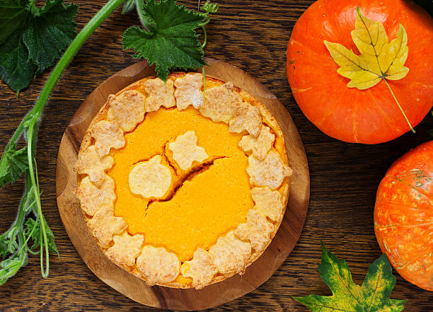 istock Pumpkin Pie on Thanksgiving Day feast. 486267194