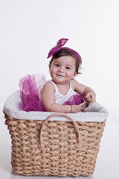 istock Happy baby girl 486267646