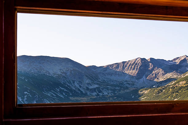 istock Window view of Musala peak 486268700