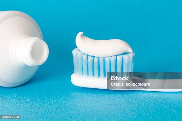 Toothbrushes And Toothpaste Stock Photo - Download Image Now - Toothpaste, Toothbrush, Close-up