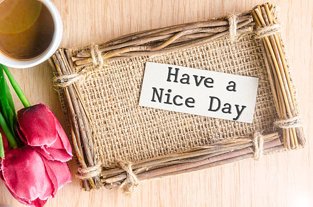 istock Good morning paper tag. 486273286