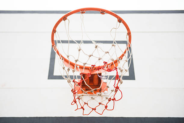 istock basketball hoop in the courtyard 486273368