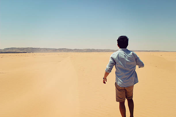 istock Walking in desert - Petra,Jordan 486274870