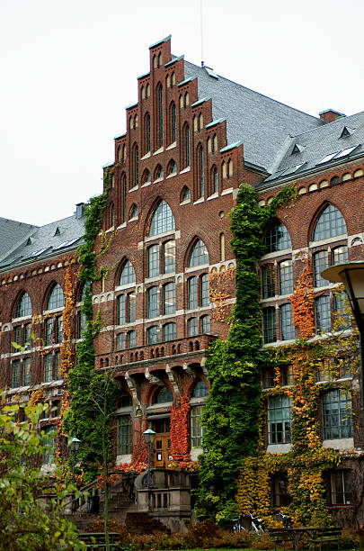 University Library in Lund, Sweden stock photo