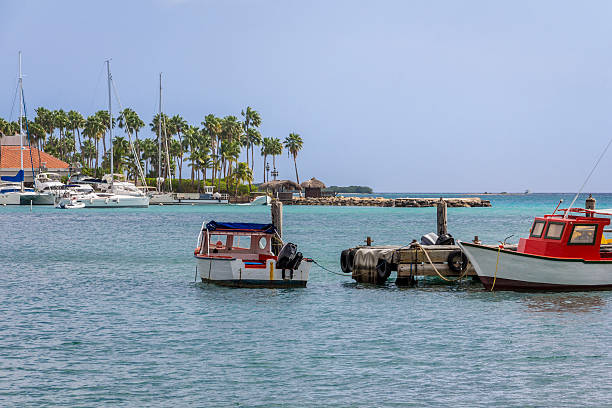istock Boats at Oranjestad 486277798