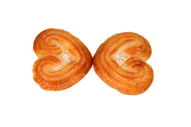 istock Sweet biscuits in shape of hearts (isolated) 486278268